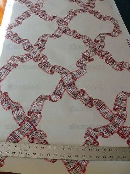 5yd Tromp L'oeil! Scalamandre Lilabeth's Ribbon Wallpaper Single Roll