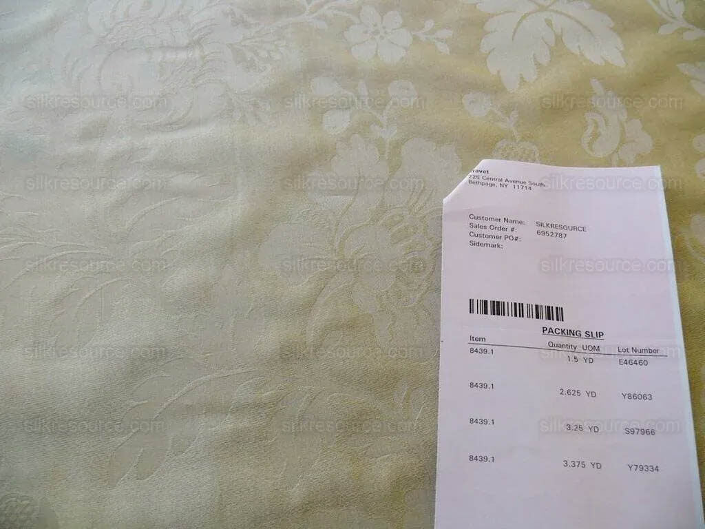 BY Yard Lee Jofa 100% Silk Embossed Organza Damask "Roxboro" Creamy Butter Ivory Sheer MSRP USD 160/Y