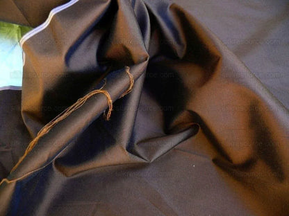 SILK TRADING CO. 100%SILK DUPIONI TAFFETA DARK CHOCOLATE #1286