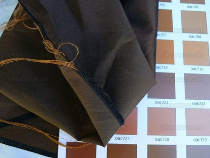 Silk Trading Co. 100%silk Dupioni Taffeta Dark Chocolate #1286