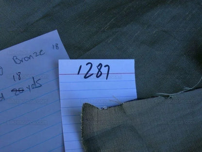 By Yd Fabricut 100% Silk Bronze Metallic 54"wide #1287