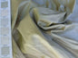BY YD FABRICUT 100% SILK DUPIONI ALMOND ASHY BEIGE #1297