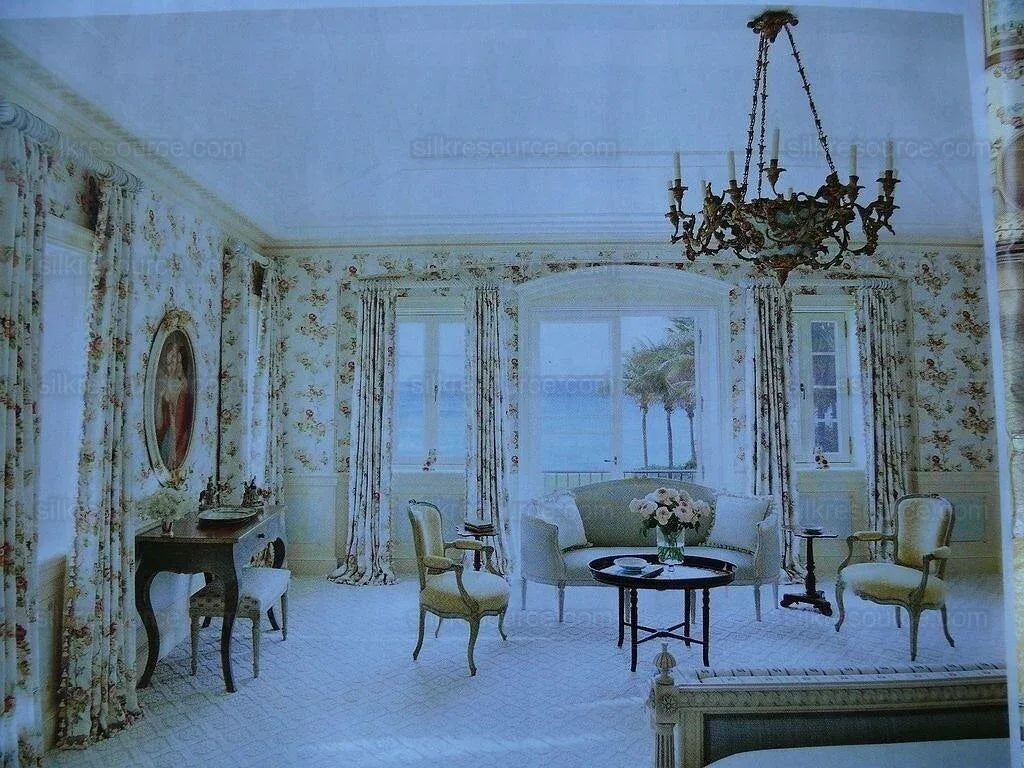 By yard Lee Jofa Weston Linen English Chintz Rose Print Red Pink Climbing Rose Tree MSRP USD 168/Y