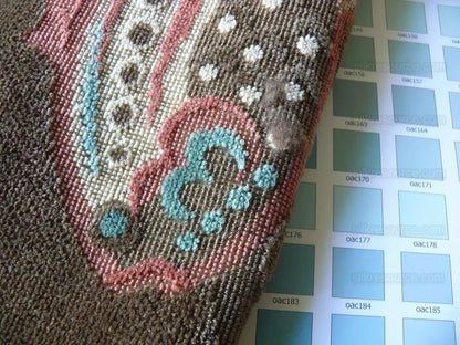 Clarence House Pesce Tropicale  Fish Ocean Brown Cut Linen Velve