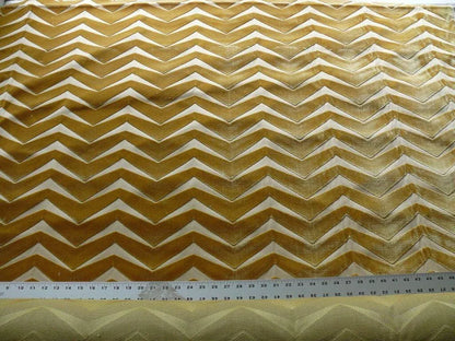 CLARENCE HOUSE GOLDENROD VESUVIUS SILK VELVET BTY MSRP$300+