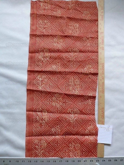 Fortuny Authentic Jupon Bouquet In Bittersweet Coral Pink Red B