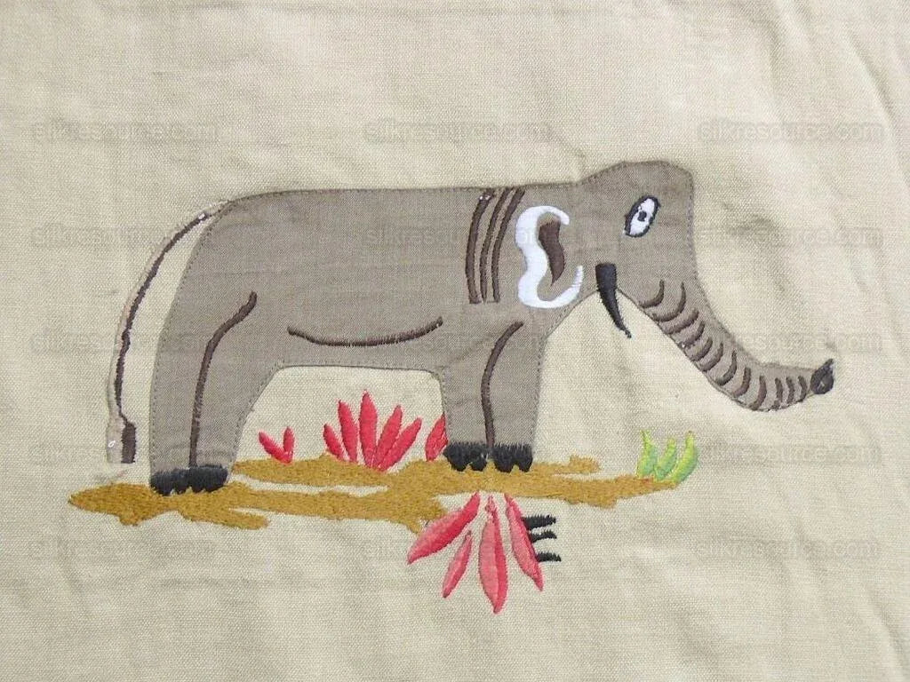 Clarence House Jungle Book Applique Embroidery Panther Elephant MSRP USD 300+/Y