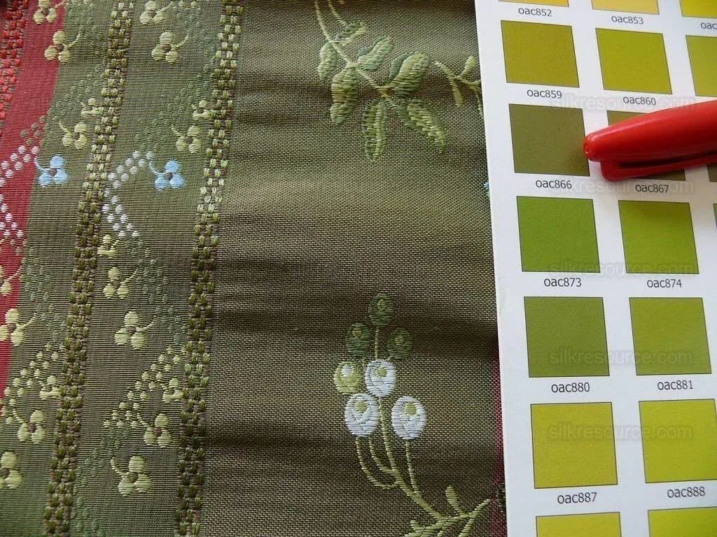 3.75y Scalamandre French Lace Flower Lampas Pink Blue Brown#17