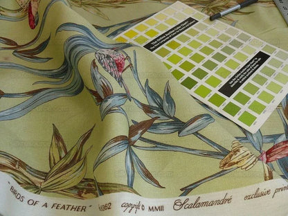 Scalamandre Birds Of A Feather Hummingbird Frog Butterfly Tropic