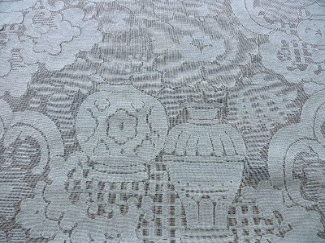 MADRAS LACE from SCOTLAND FLORAL VASE IVORY WHITE MSRP$100++/Y