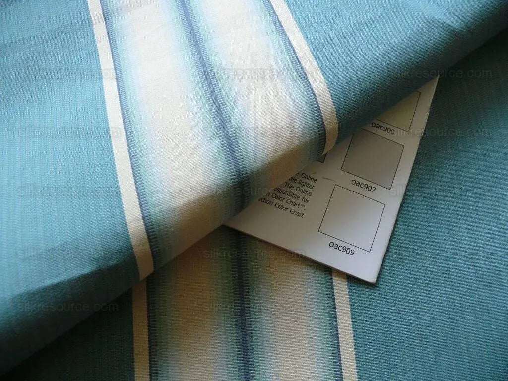 Bty Clarence House Rayure Bristol Blue Stripe Fr France #1382