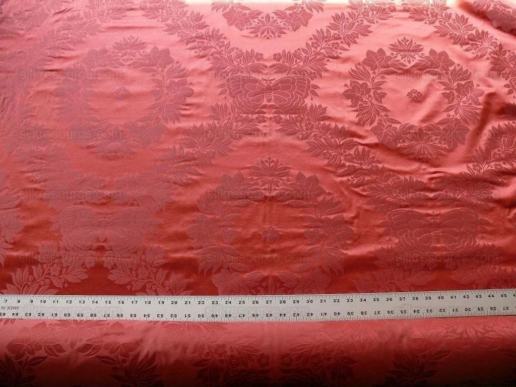 Scalamandre Josephine 100% Silk Damask Classic Laurel Wreath Butterfly Neoclassical