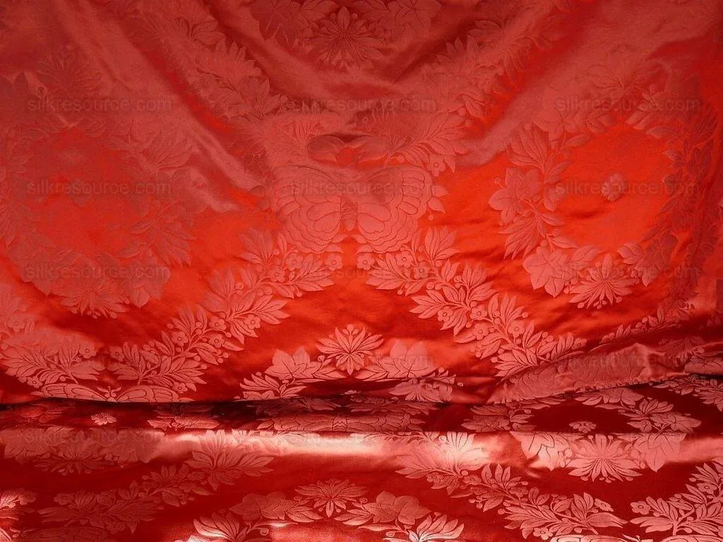 Scalamandre Josephine 100% Silk Damask Classic Laurel Wreath Butterfly Neoclassical