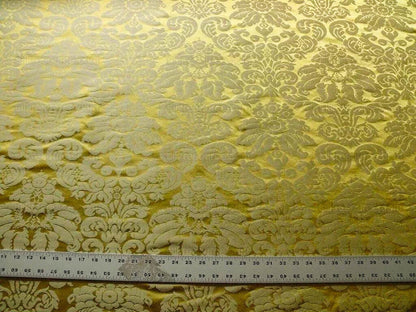 Scalamandre Lucia Gaufre Damask Gold 100% silk Damask Waffle Damask from Italy MSRP USD 538/Y