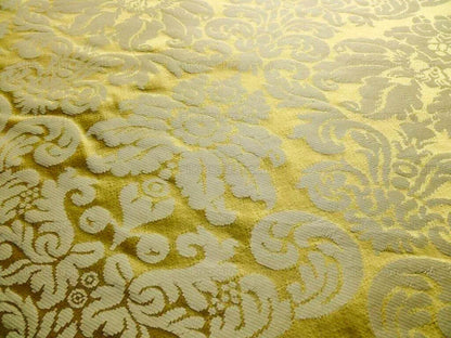 Scalamandre Lucia Gaufre Damask Gold 100% silk Damask Waffle Damask from Italy MSRP USD 538/Y