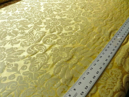 Scalamandre Lucia Gaufre Damask Gold 100% silk Damask Waffle Damask from Italy MSRP USD 538/Y