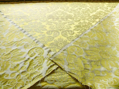 Scalamandre Lucia Gaufre Damask Gold 100% silk Damask Waffle Damask from Italy MSRP USD 538/Y