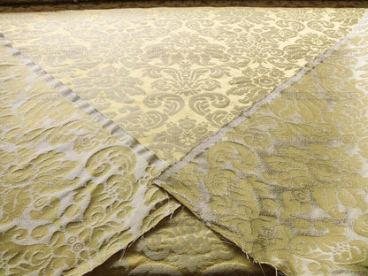 Scalamandre Lucia Gaufre Damask Gold 100% silk Damask Waffle Damask from Italy MSRP USD 538/Y