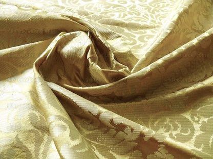 Scalamandre Lucia Gaufre Damask Gold 100% silk Damask Waffle Damask from Italy MSRP USD 538/Y