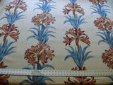 Brunschwig & Fils Motril Tropical Floral Succulent Cotton Print Red Blue Fr Spain Gaston Y. Daniela