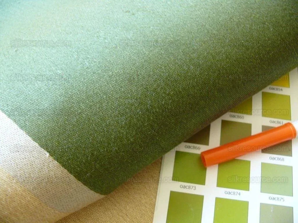 Brunschwig & Fils Monteverde 100% Linen Satin Grandure! Moss Bark Silver #1404