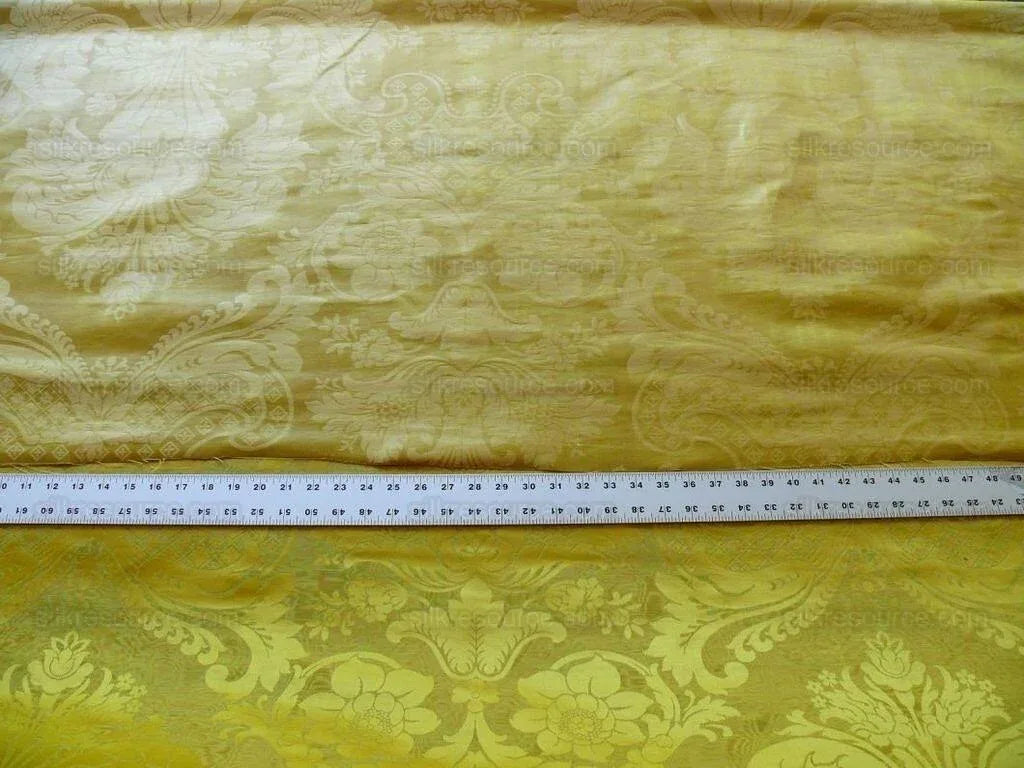 Scalamandre Silk &amp; Linen Renaissance Damask Lotus Rose Gilded Gold Glamour!