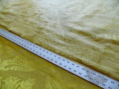Scalamandre Silk &amp; Linen Renaissance Damask Lotus Rose Gilded Gold Glamour!