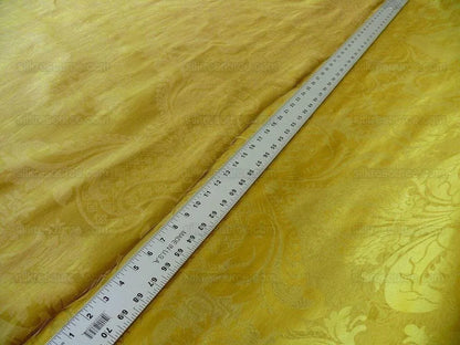 1.2Y Scalamandre Silk &amp; Linen Renaissance Damask Lotus Rose Gilded Gold Glamour! Minor Defect