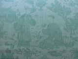BRUNSCHWGI & FILS CATHAY TOILE COTTON CHINOISERIE JADE FLOWER LI