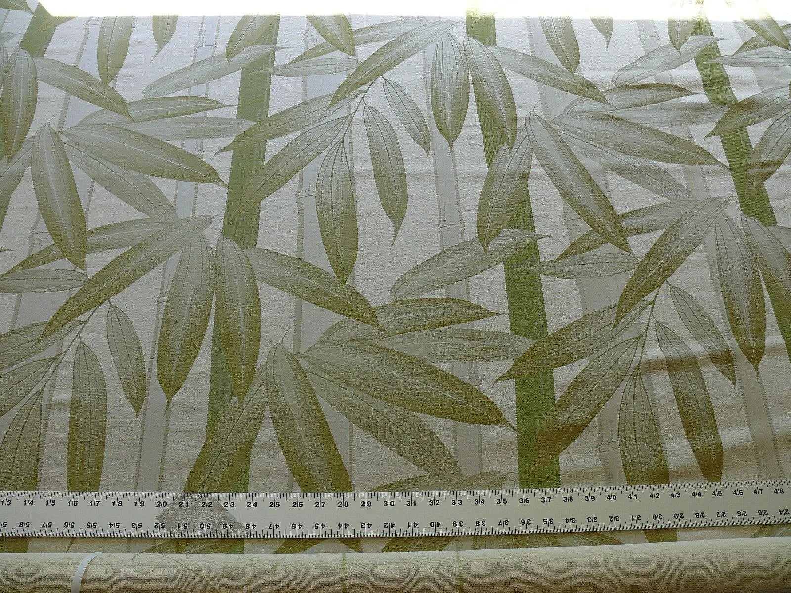 1.9Y BRUNSCHWIG & FILS BAMBOO MYANMAR FIGURED WOVEN SILK BAMBOO