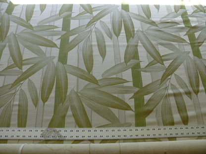 1.9Y BRUNSCHWIG & FILS BAMBOO MYANMAR FIGURED WOVEN SILK BAMBOO