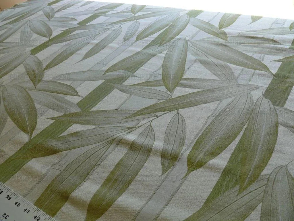 1.9y Brunschwig &amp; Fils Bamboo Myanmar Figured Woven Silk Bamboo