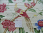 SCALAMANDRE FLOWER & BIRDS LINEN PRINT ORIENTEAUX  CHINOISERIE