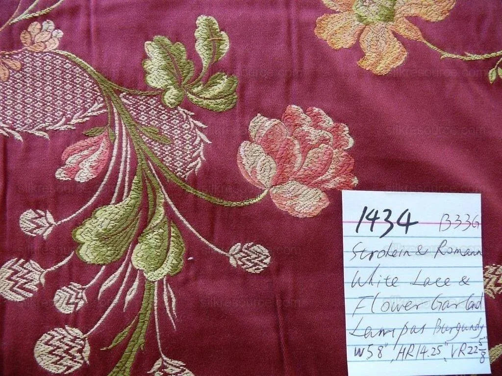 Stroheim & Romann Petit Jardin" Rouge Lace Flower Garland Burgun