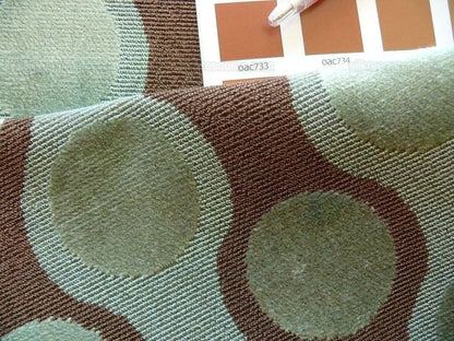 Clarence House Bridget Cut Velvet Deep Turquoise Blue MSRP USD 510/Y