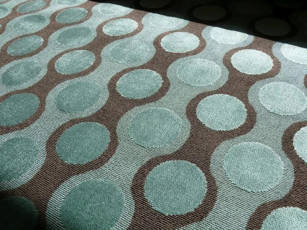 Clarence House Bridget Cut Velvet Deep Turquoise Blue MSRP USD 510/Y