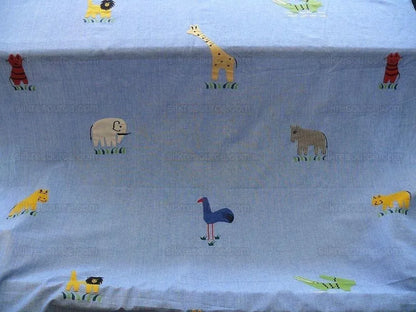 Osborne &amp; Little Safari Animals Birds Applique Embroidery 5y