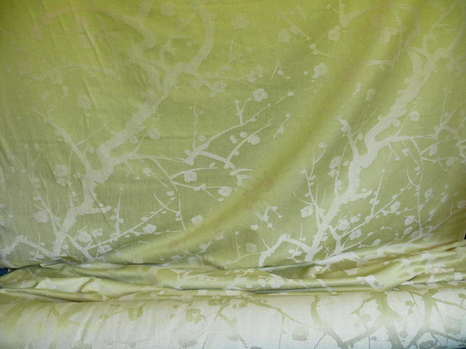 Clarence House SUMMER QUINCE ASIAN TREE FLOWER GREEN HEAVY! MSRP