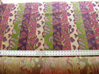 Clarence House Amelie Amelie Linen Velvet Hot Pink Green Bty MSRP USD 300+/y