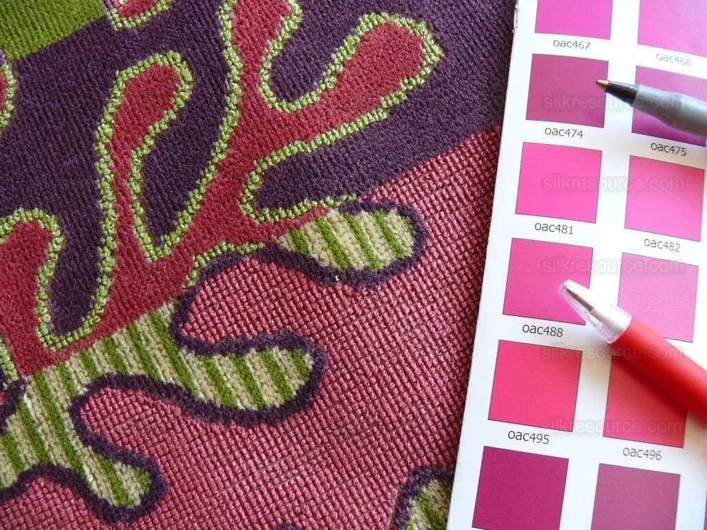 Clarence House Amelie Amelie Linen Velvet Hot Pink Green Bty MSRP USD 300+/y