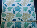 Clarence House Landis Linen Foliage Print Blue Green Grey Tan Chartreuse Elm Maple Oak MSRP USD 190/y