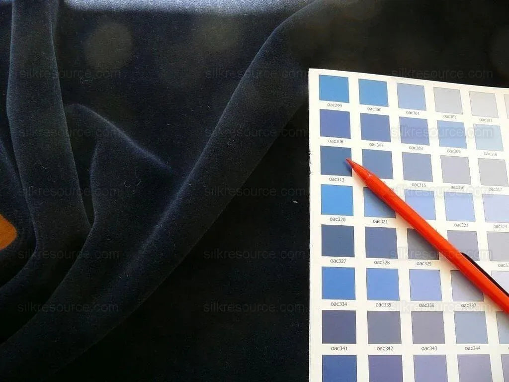 Beacon Hill Mohair Velvet Deep Navy Blue Bty MSRP USD 365 #1442