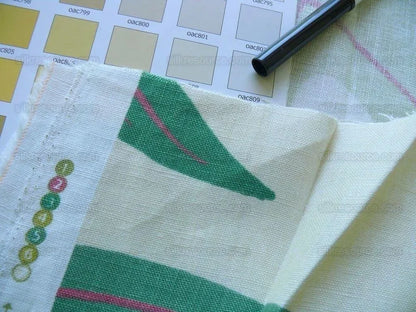 Clarence House Landis Linen Foliage Print Pink Green Tan Chartreuse Elm Maple Oak MSRP USD 190/y