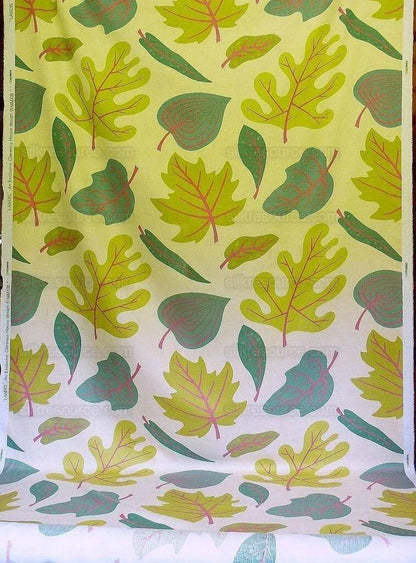 Clarence House Landis Linen Foliage Print Pink Green Tan Chartreuse Elm Maple Oak MSRP USD 190/y