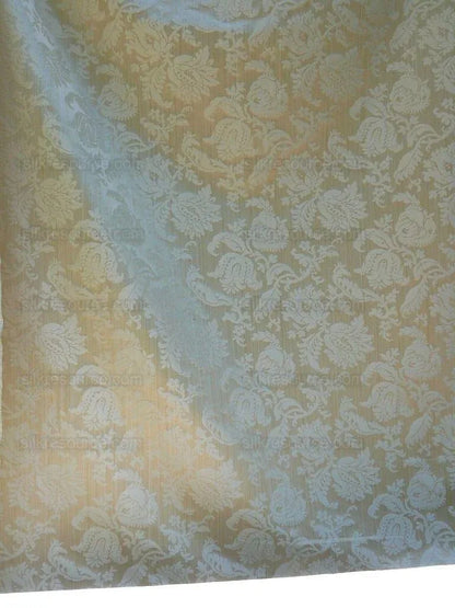 Clarence House Florent Damask Cotton Beige Pale Gold Italian Damask Pomegranate MSSP USD220/y