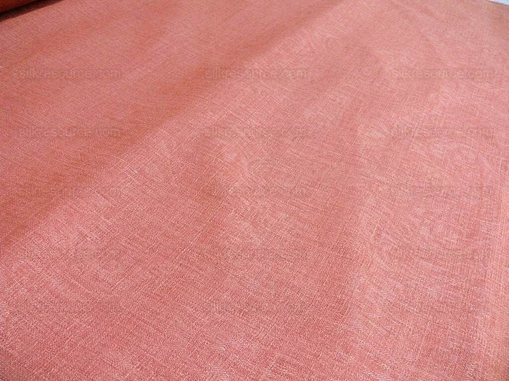 Clarence House Ghent Tea Rose Red 100% Linen Textured Subtle Damask Best Belgium Linen MSRP USD 152/Y