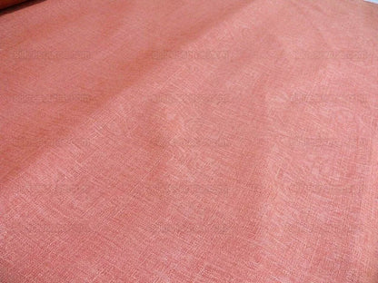 Clarence House Ghent Tea Rose Red 100% Linen Textured Subtle Damask Best Belgium Linen MSRP USD 152/Y