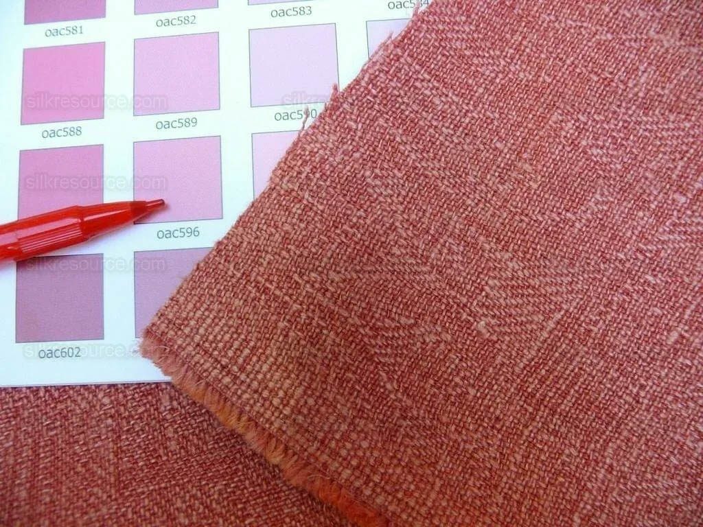 Clarence House Ghent Tea Rose Red 100% Linen Textured Subtle Damask Best Belgium Linen MSRP USD 152/Y