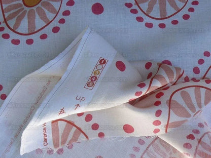 Bty Clarence House Marisol Linen Pink Mid-century Sunflower#1459