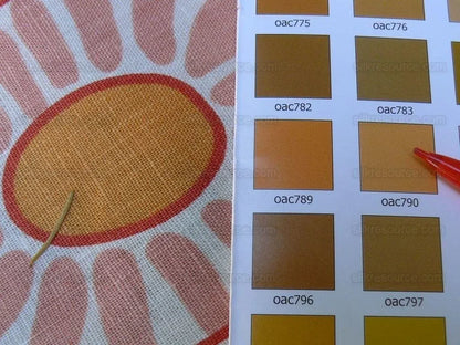 Bty Clarence House Marisol Linen Pink Mid-century Sunflower#1459